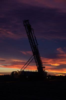 Terrain pour le forage